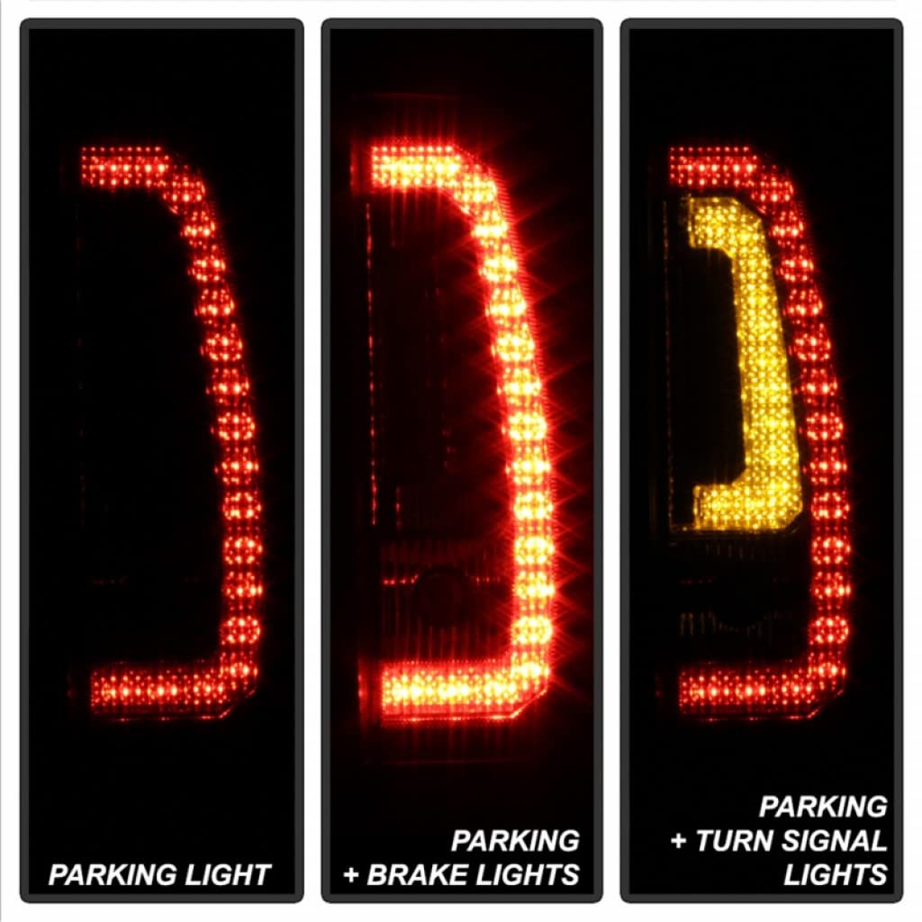 2007-2014 GMC Yukon LED Tail Lights Pair - V2 Black Smoke Style (5083425) | Enhanced Visibility & Style Upgrade for Night Driving & Custom Look