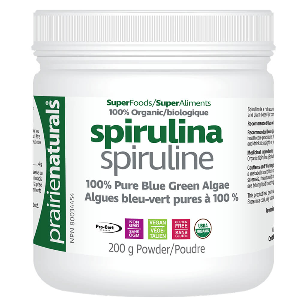 Organic Spirulina Powder - Premium Superfood Supplement for Energy, Detox & Immunity Boost | Vegan, Non-GMO, Gluten-Free | Perfect for Smoothies, Juices & Healthy Recipes