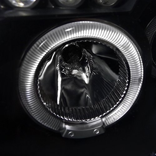Spec-D Tuning LHP-PAS97JM-TM LED Projector Headlights with Halo & Corner Signal - Compatible with VW Passat B5 (1998-2005) - Black Housing - Enhanced Night Visibility & Style Upgrade for Daily Driving & Custom Builds