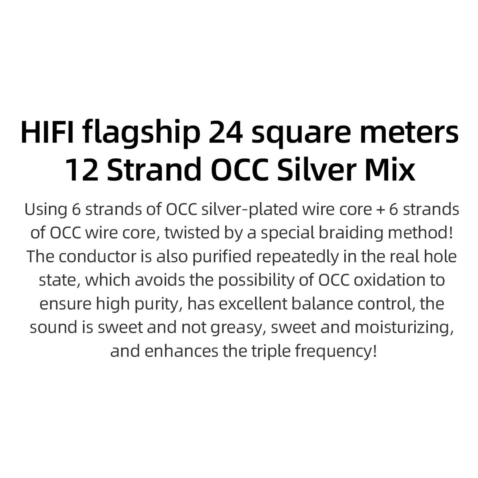 Premium DREEK HiFi OCC & Silver Speaker Cable - 2.5m High-End Audio Cable with Carbon Fiber Banana Plugs for Home Theater & Stereo Systems