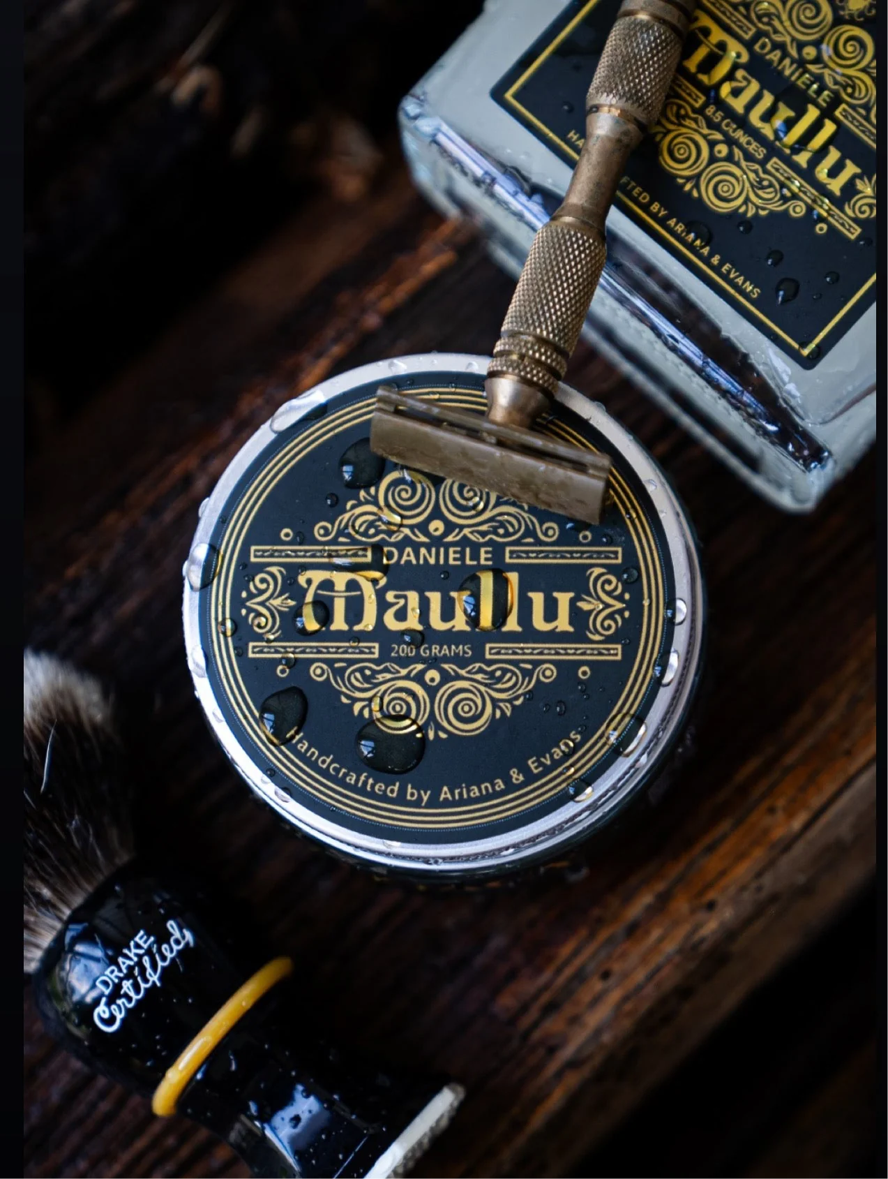 Ariana & Evans Daniele Maullu Legacy Shaving Soap - Premium Men's Grooming for Smooth Shaving at Home or Barbershop Use
