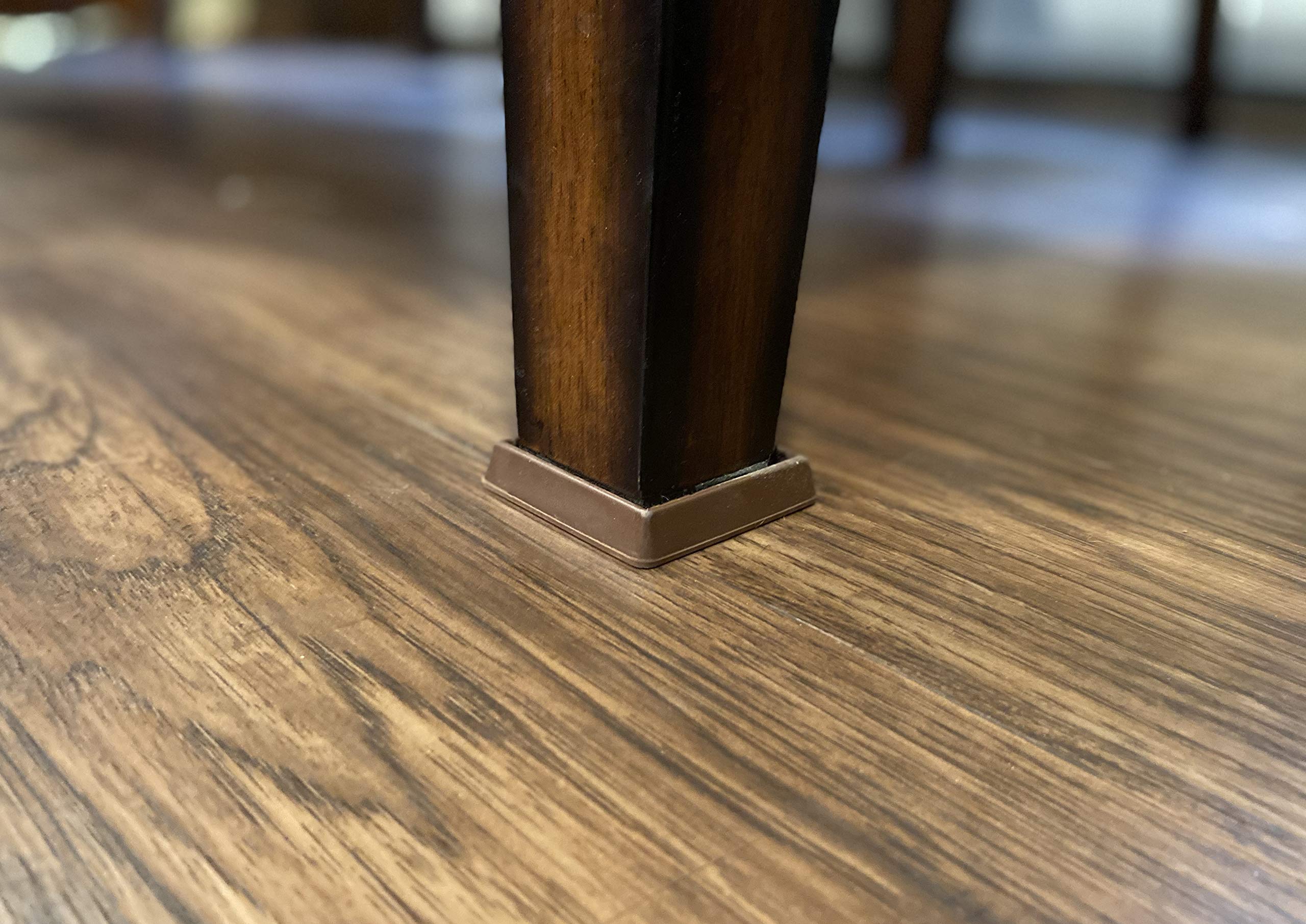 Non-Slip Caster Cups for Furniture - 4-Pack Heavy Duty Floor Protectors for Hardwood, Carpet, Vinyl & Tile - Bed Stoppers & Chair Glides - Perfect for Home, Office & Dorm Use