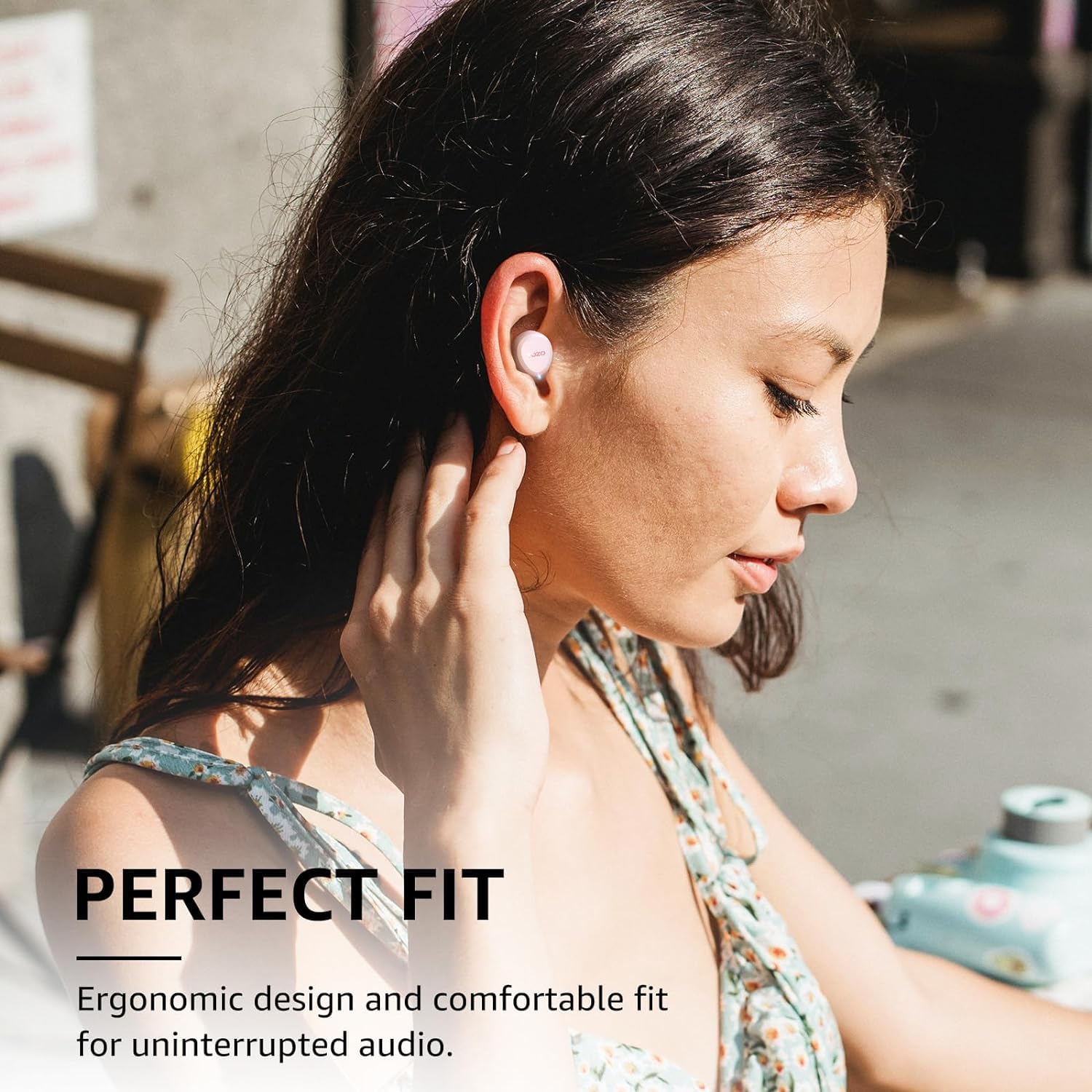 TOZO A1 Wireless Earbuds Bluetooth 5.3 - Lightweight IPX5 Waterproof Headphones with 2 Mics for AI Calls, Premium Bass Sound & 32 EQ Presets via App - Perfect for Gym, Running, Work & Travel