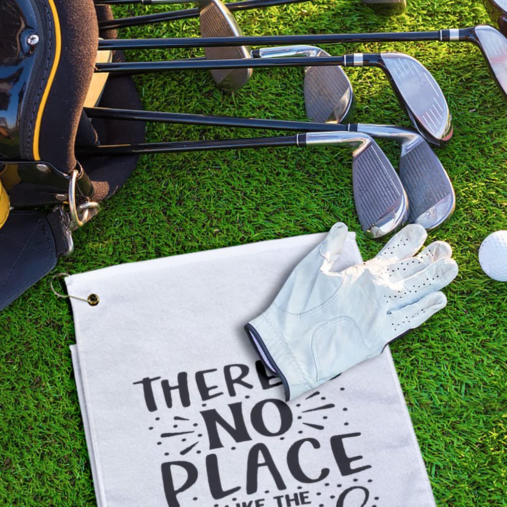 Premium Cotton Golf Towel with Beach Print - Absorbent & Durable for Golf, Travel, and Outdoor Sports Accessories