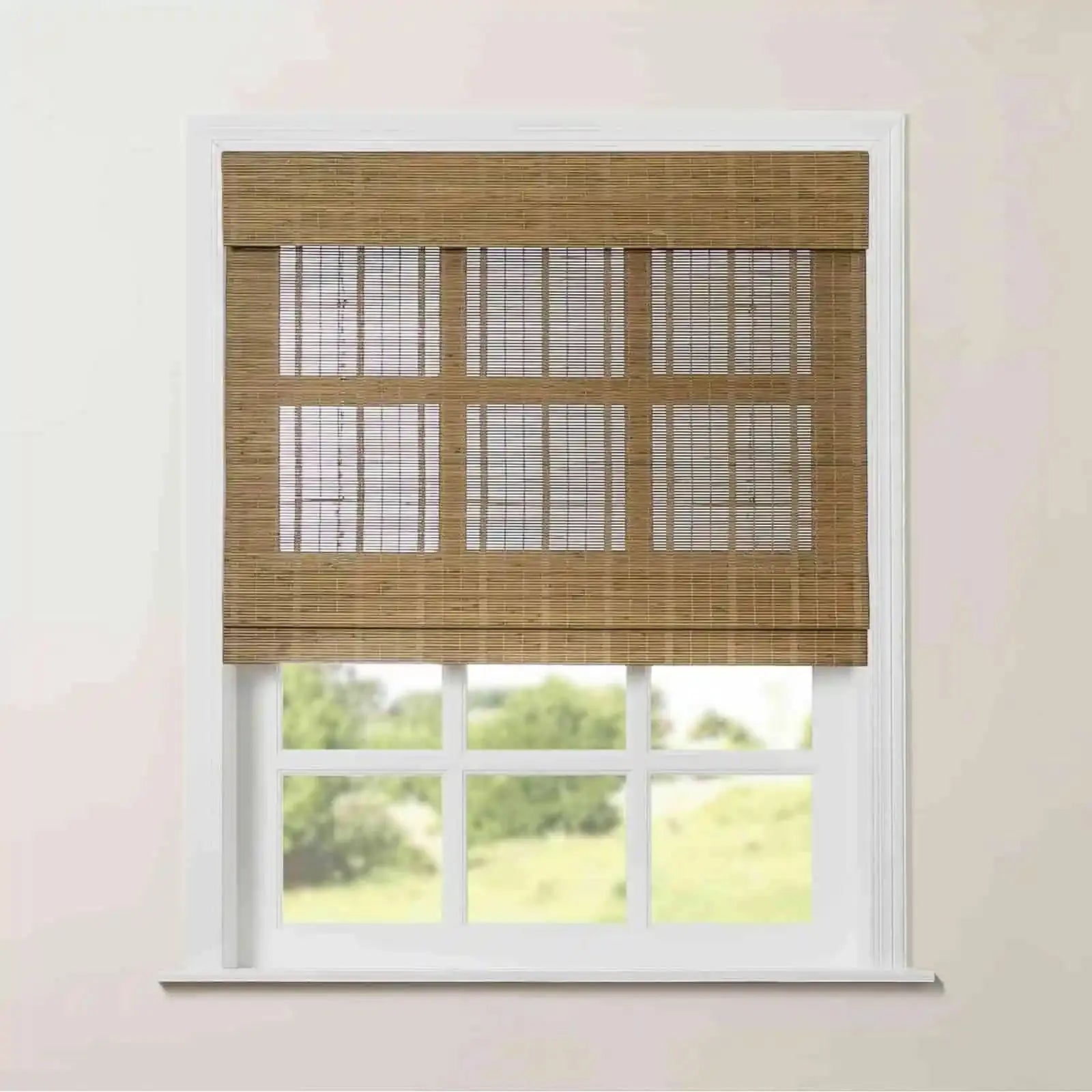 Rae Natural Pure Bamboo Woven Shades Series Z - Eco-Friendly Window Blinds for Home & Office Privacy and Sun Protection