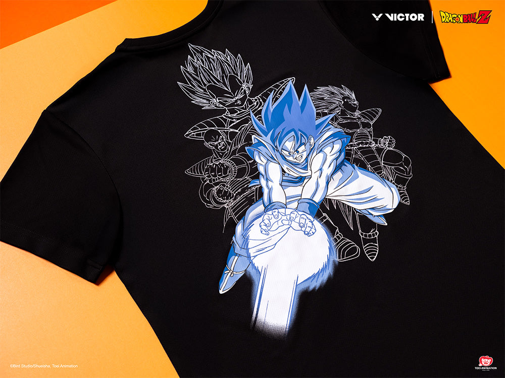 Victor x Dragon Ball Z T-Shirt 502DBZ C - Official Anime Graphic Tee for Men & Women - Perfect for Cosplay, Conventions & Anime Lovers [Black]
