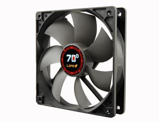 LEPA 120mm x 25mm High Performance PC Cooling Fan with BOL Bearing, Variable Speed Adapter - Quiet Computer Case Fan for Gaming PC, Desktop, Workstation & Server Cooling (Model LP 70D12R)