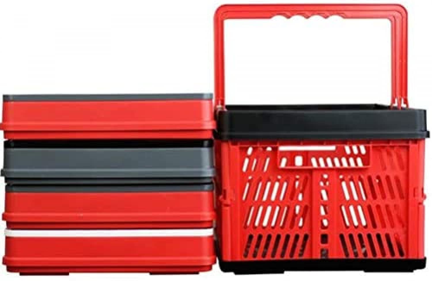 Foldable Shopping Basket - Portable Picnic Basket for Snacks, Fruits & Vegetables - Home Storage Organizer for Kitchen, Pantry & Outdoor Activities