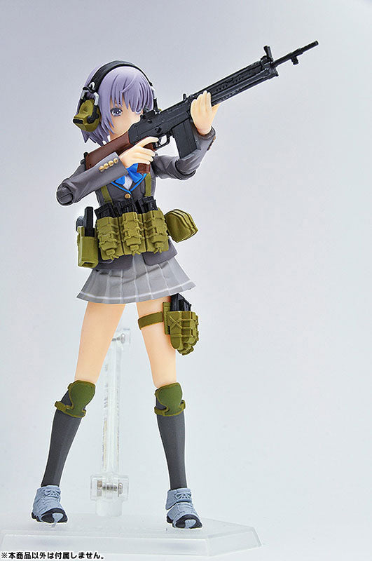 Figma SP 071 Asato Miyo Little Armory Action Figure - TomyTec Collectible Anime Model Kit for Display & Cosplay Scenes