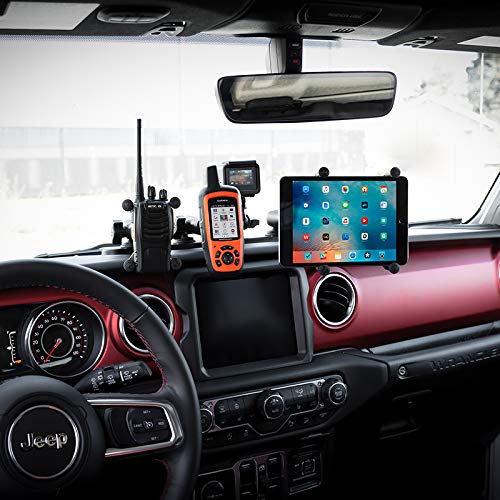 RAM Mounts Tough-Track for 2018-2023 Jeep JL/JLU/Gladiator RAM-DT-204-TRACK-A12U | Compatible with RAM Track Ball Bases | Off-Road & Adventure Gear Mounting Solution