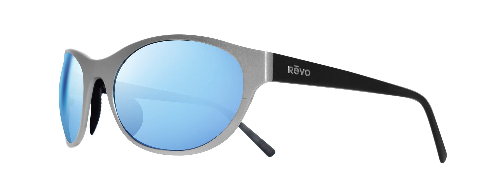 Revo Icon Polarized Sunglasses - Oval Titanium Frame for Men & Women - UV Protection for Driving, Fishing & Outdoor Activities