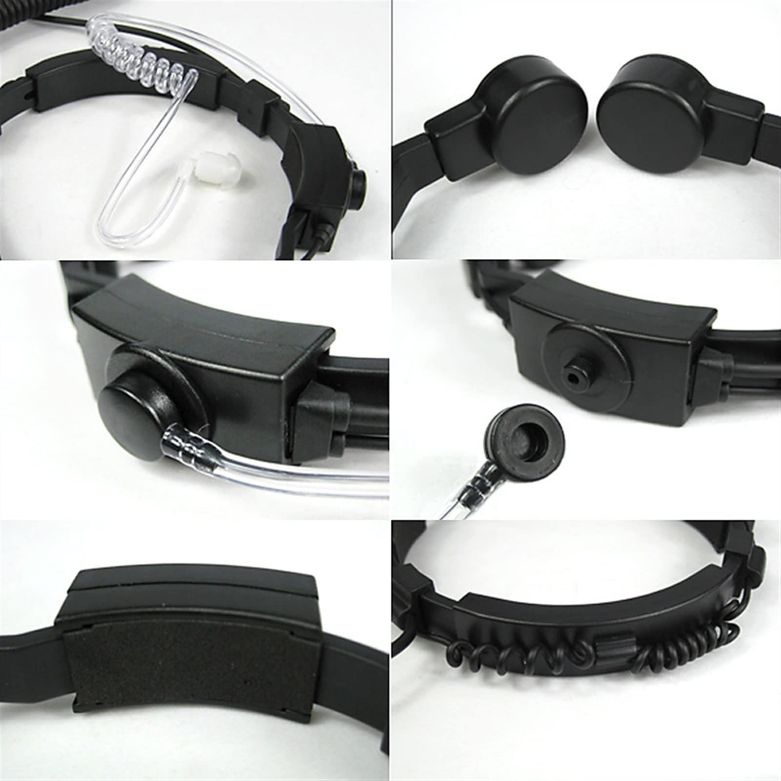 ARSMI Tactical Throat Microphone - Noise Cancelling Headset for Kenwood Two-Way Radios | Perfect for Military, Security, Construction & Outdoor Adventures