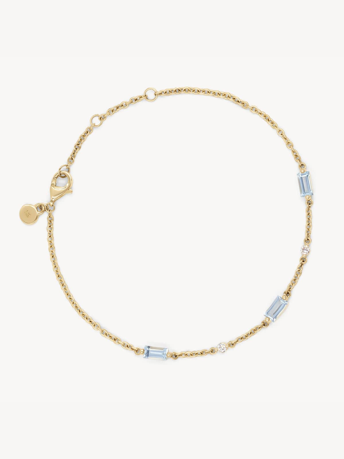 Aquamarine Azure Bracelet for Women - Genuine Stone Beaded Jewelry - Elegant Adjustable Wristband for Daily Wear, Gift Giving & Special Occasions