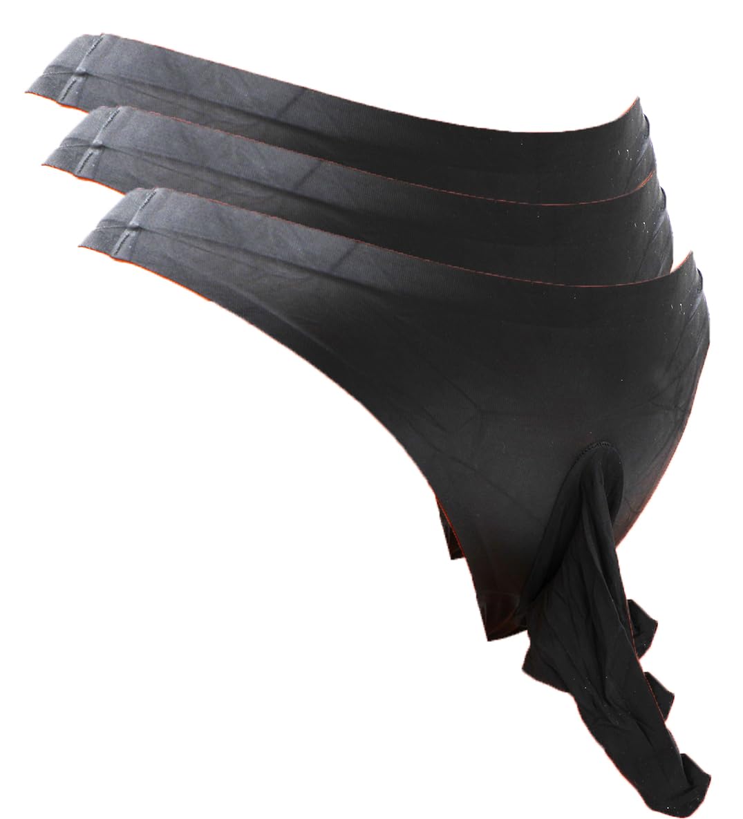 Mona's Choice Stretchy Men's Ice Silk Bikini Briefs with Pouch - Soft & Breathable Underwear for Comfort & Support - Perfect for Daily Wear, Sports & Travel