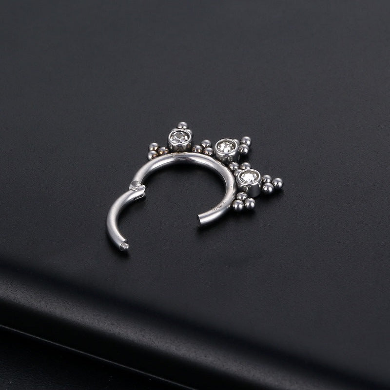18K Gold Hoop Nose Rings & Septum Clicker Rings - Elegant Hoop Earrings for Women | Perfect for Piercings, Parties & Everyday Wear | HSPJ638