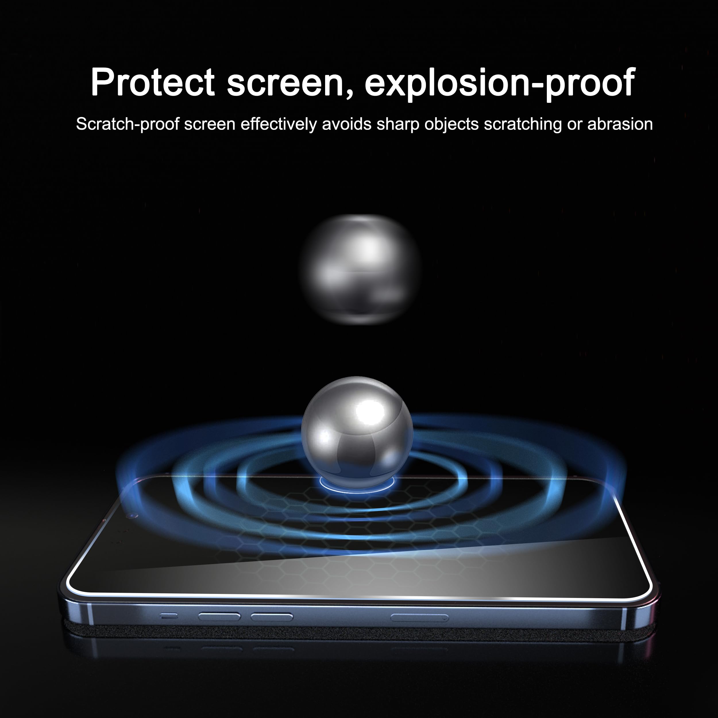 Ailun 3 Pack Tempered Glass Screen Protector for iPhone 16 Plus/15 Plus/15 Pro Max (6.7 Inch) - Dynamic Island Compatible, Case Friendly, HD Clear, Anti-Scratch, Bubble Free [Not for iPhone 16 Pro Max 6.9 Inch] - Perfect for Daily Use, Gaming, and Outdoor Activities