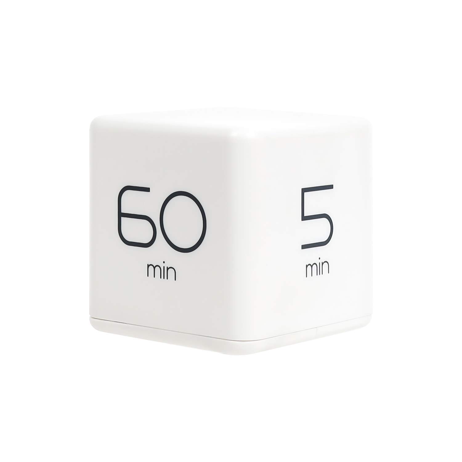Mooas Cube Timer Bundle - 1,3,5,10 Minute Mint & 5,15,30,60 Minute White - Study Timer, Cooking Timer, Workout Timer - Perfect for Classroom, Kitchen, Gym & Office Productivity