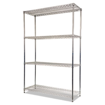 Alera® NSF Certified 4-Tier Industrial Wire Shelving Unit - 48