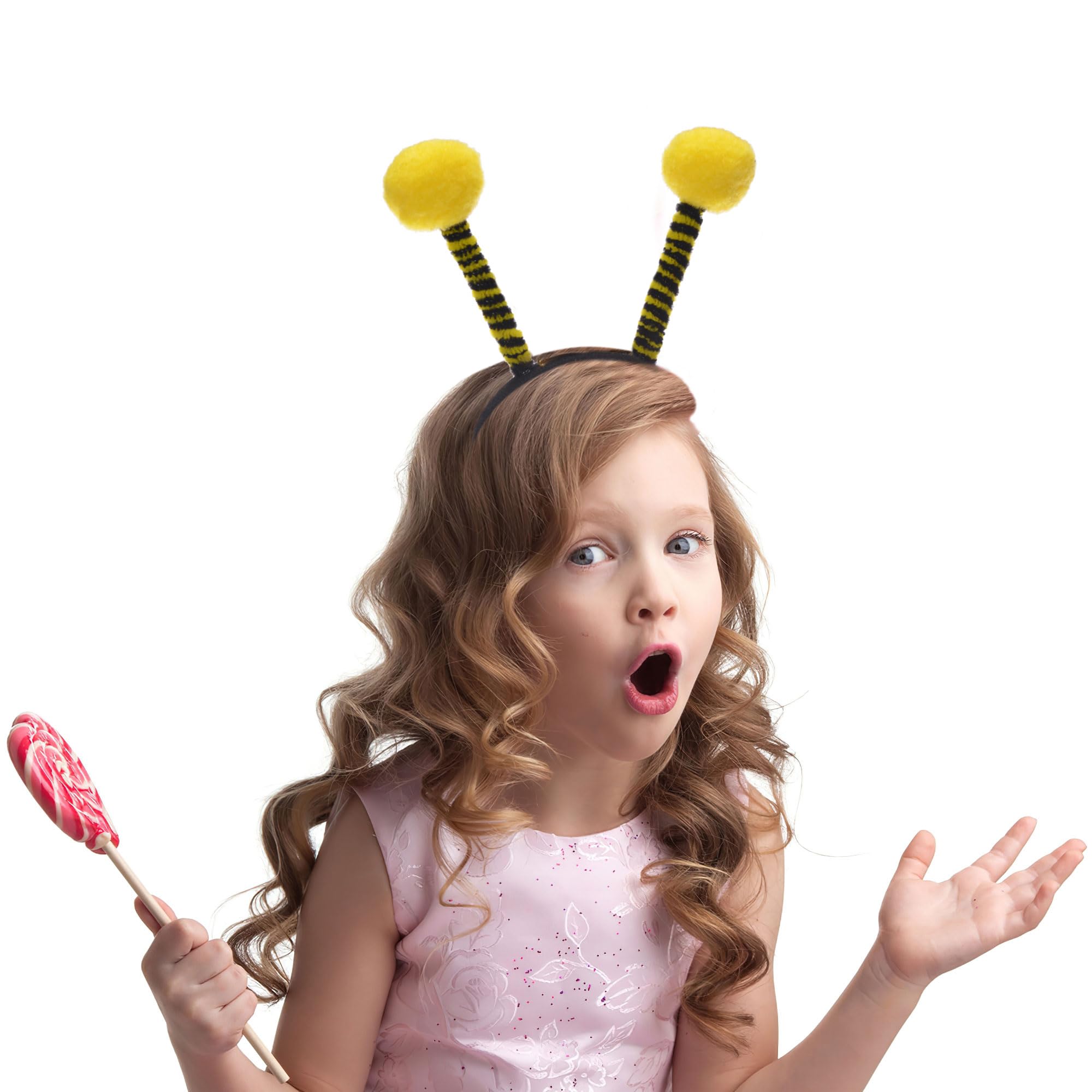 Cute Bee Antenna Headband for Women & Girls - Fun Bee Tentacle Headpiece for Halloween, Christmas, Cosplay & Parties - Perfect Costume Accessory for Dress-Up, Festivals & Themed Events