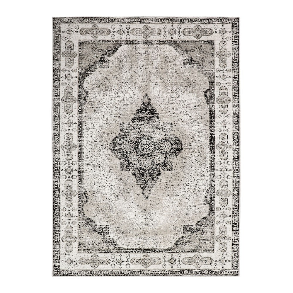 Premium Black Antalya Floor Rug 240cm x 340cm (8' x 11') - Soft & Durable for Living Room, Bedroom, or Office Decor