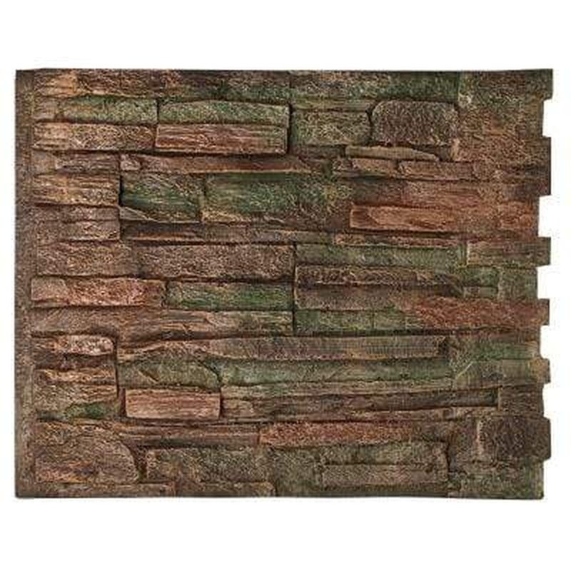 Aqua One Stack Stone Joinable CopiRock PU Background - Realistic Aquarium Decor for Fish Tanks, Terrariums & Reptile Habitats - Perfect for Underwater Scenery and Natural Habitat Setup
