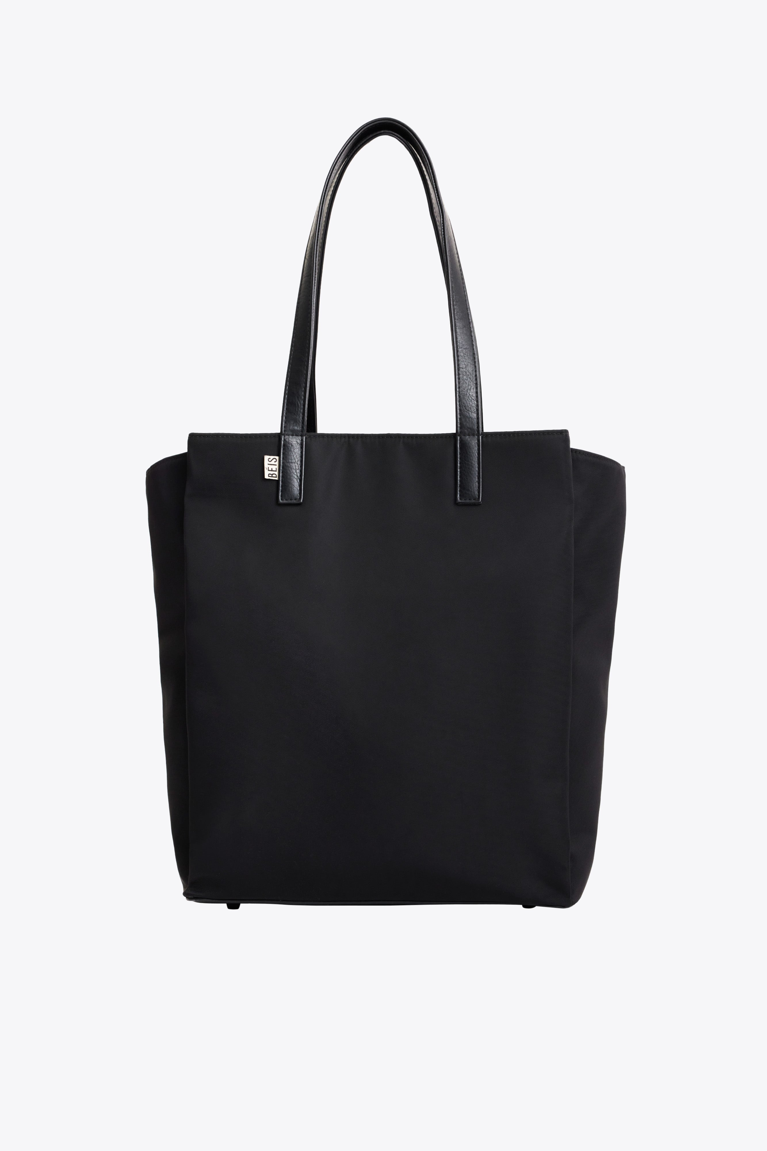 Stylish Black Commuter Tote Bag for Women - Waterproof Work Tote with Laptop Pocket - Perfect for Office, Business Travel & Daily Use