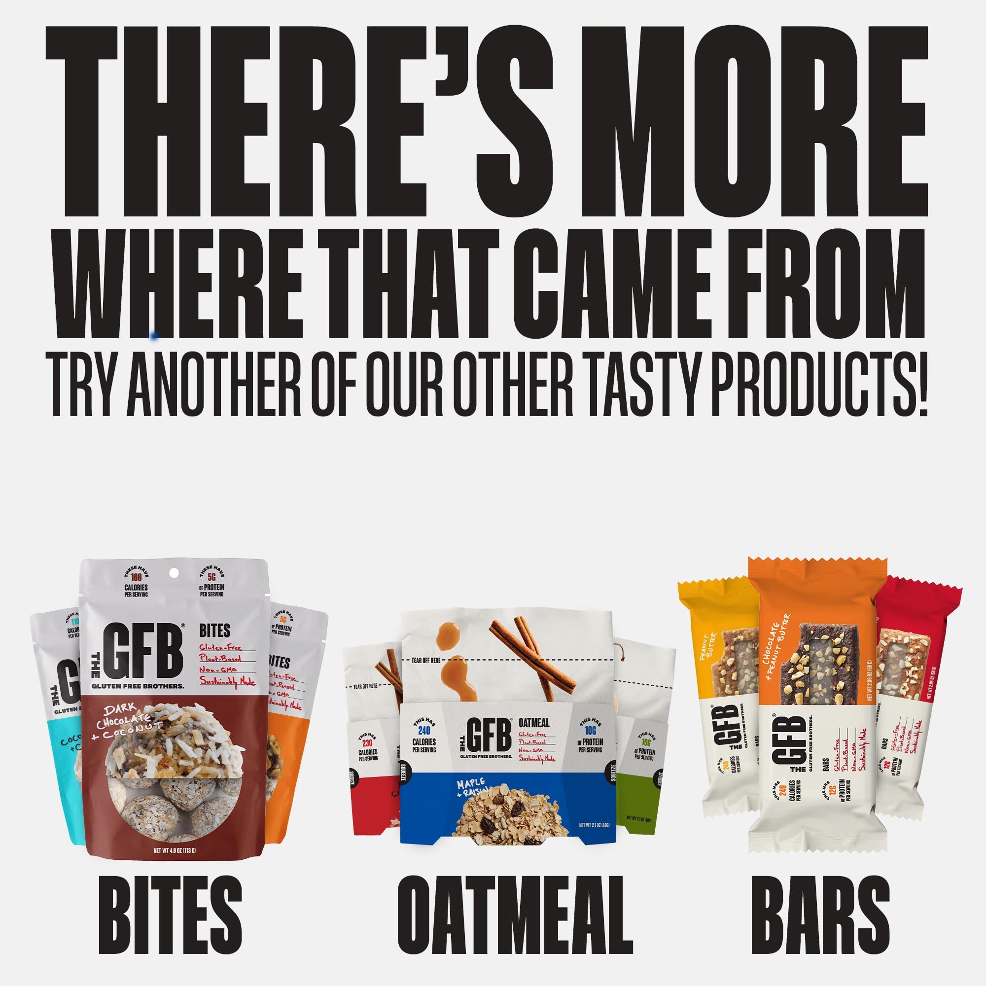 GFB Peanut Butter Protein Bars - Gluten Free, Vegan, Non-GMO, Plant-Based Protein Snack Bars, 2.05oz (12 Pack) | Healthy Nutrition for Workouts, Hiking & On-the-Go Energy Boost