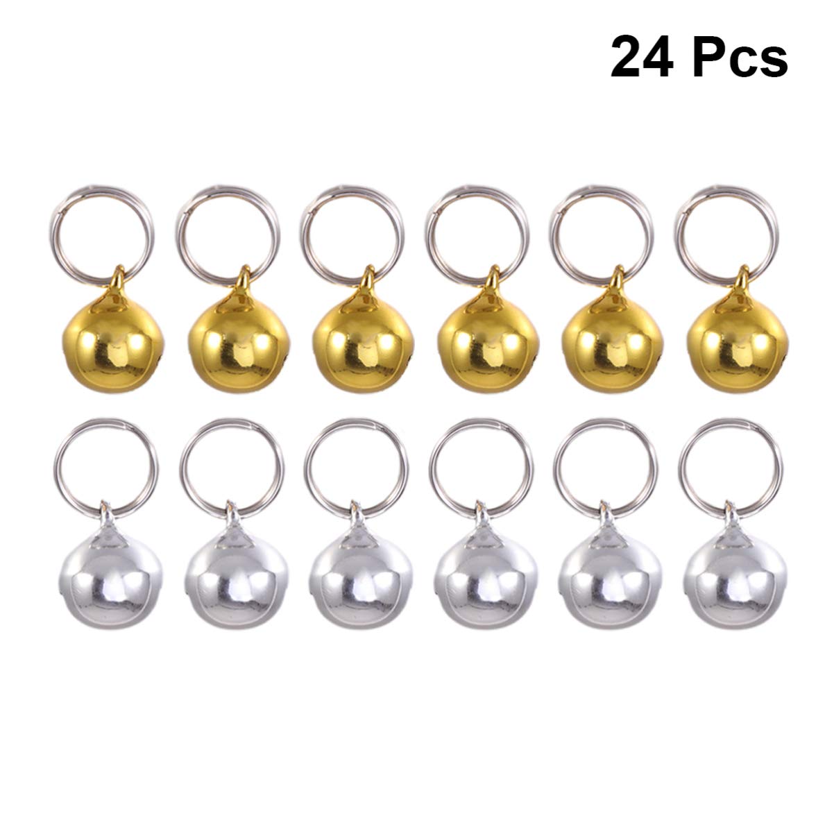 Balacoo Breakaway Cat Bell Collar - 12 Pcs Pet Toys for Cats & Dogs with Scattered Beads | Safe Christmas Pet Accessories for Playtime & Training (Ideal for Indoor/Outdoor Use, Holiday Gifts & Daily Enrichment)