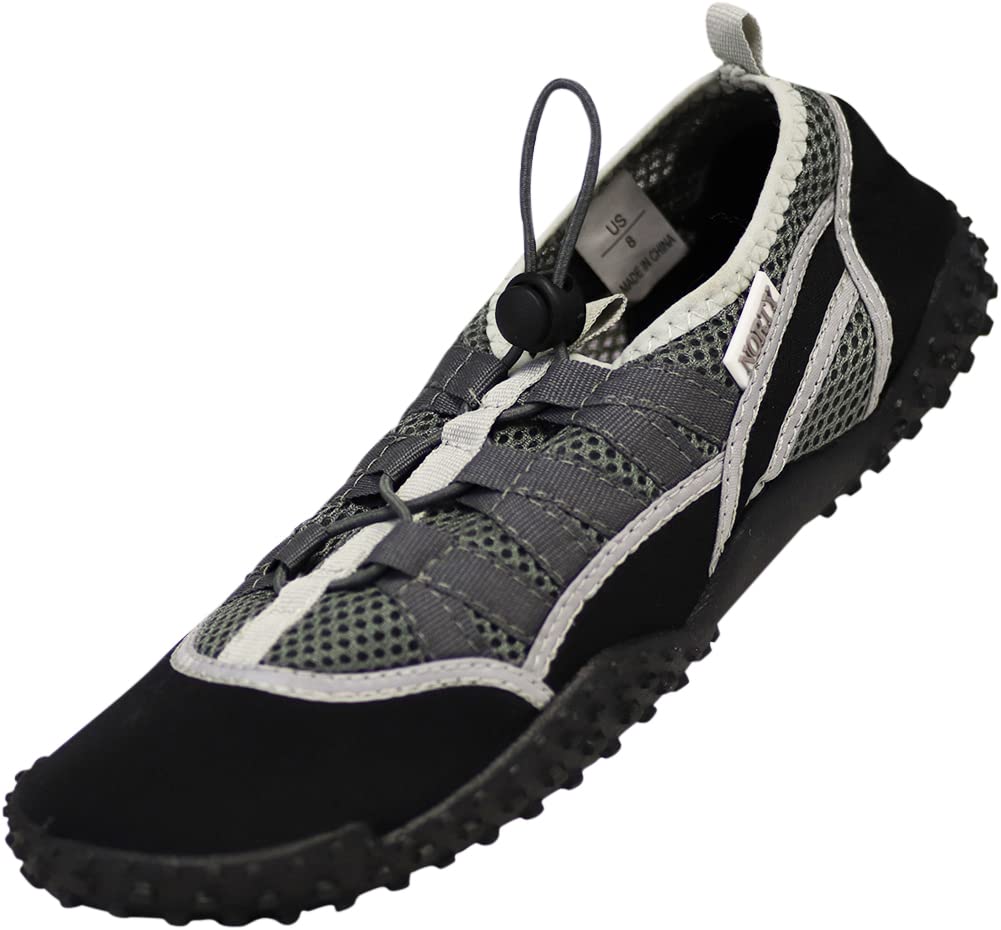 NORTY Wave Aqua Sock - Men's Water Shoes for Swimming, Beach & Outdoor Activities - Quick-Dry Aqua Socks with Non-Slip Sole - Perfect for Pool, Surfing, Kayaking and Water Sports