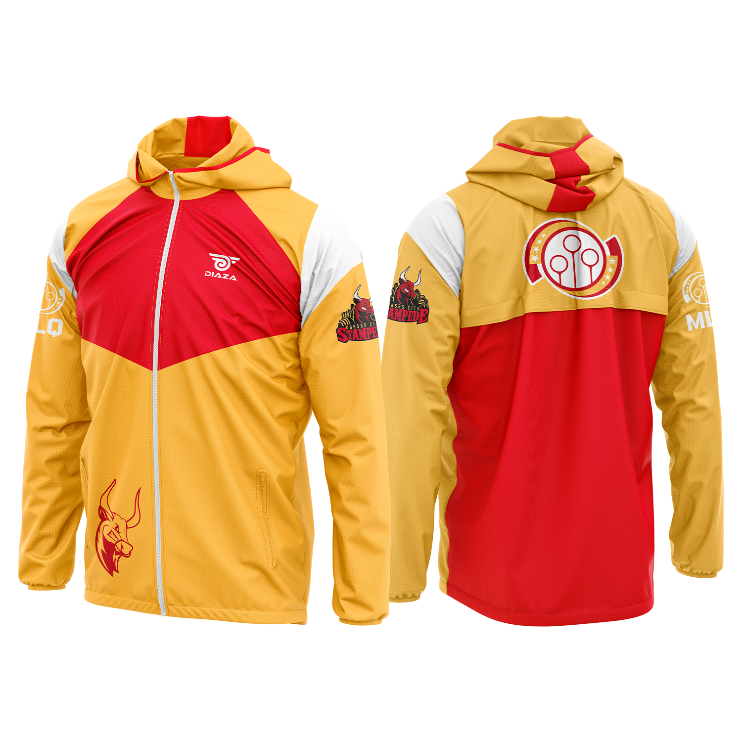 Kansas City Stampede Windrunner Jacket - Lightweight Waterproof Running Windbreaker for Men & Women - Perfect for Outdoor Jogging, Hiking & Sports Activities