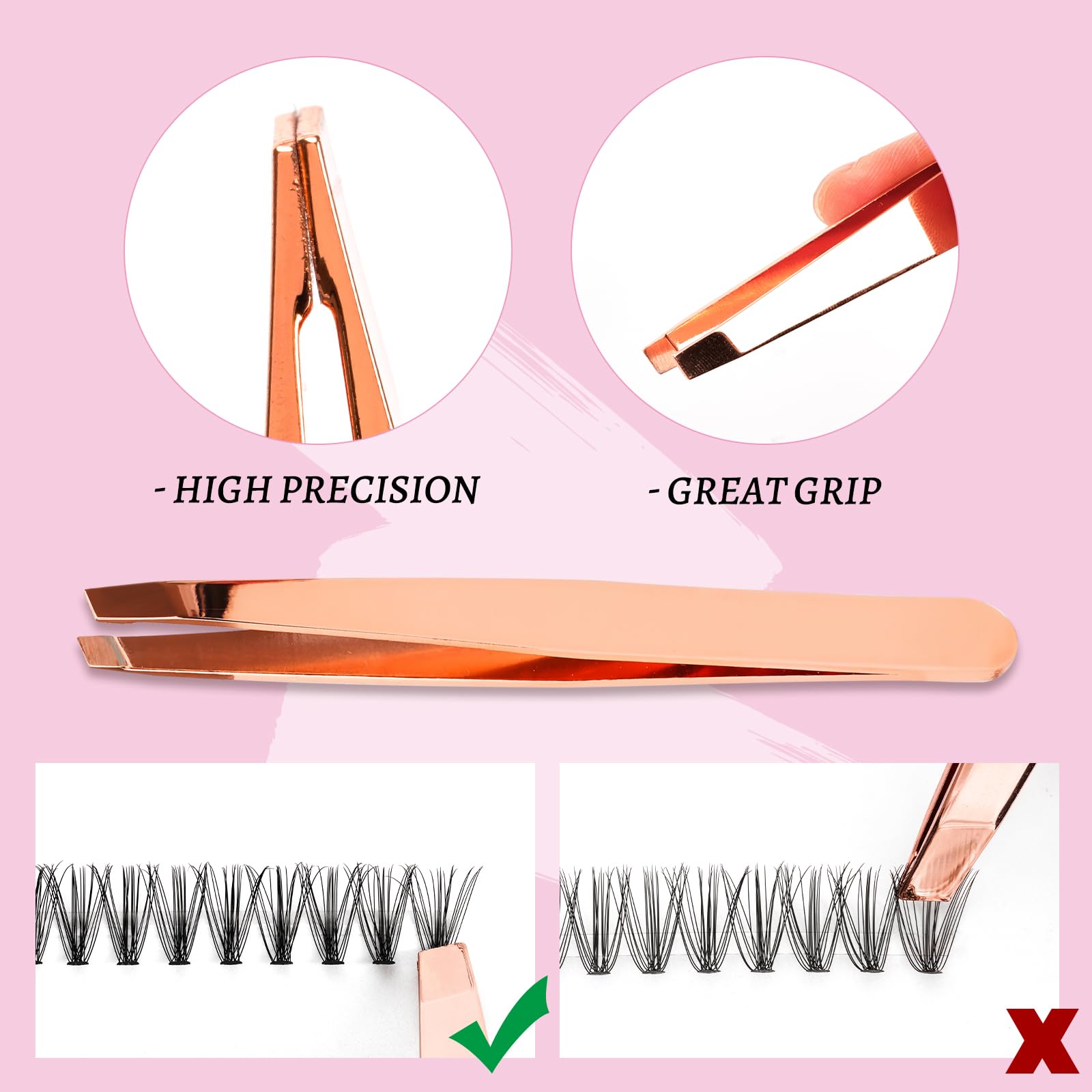 Premium False Eyelashes Extension Kit - 168pcs Russian Volume Cluster Lashes 8-16mm in Natural Brown | Includes Lash Bond, Seal, Glue & Applicator | Reusable DIY Eyelash Extensions for Home Use | Perfect for Parties, Weddings & Special Occasions