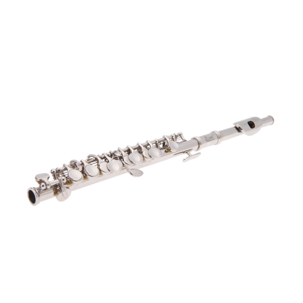 Professional Bb Piccolo Trumpet - Half-Size Flute in C Key with Cupronickel Plating | Includes Cleaning Cloth, Screwdriver & Padded Case | Perfect for Beginners, Students & Marching Band Performances