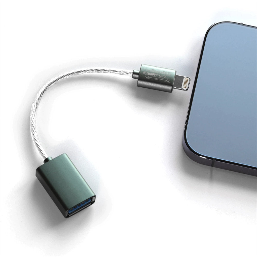 DD ddHiFi MFi06F Lightning to USB A Female OTG Adapter Cable - Connect iPhone to USB Devices for Music, Data Transfer & Charging - Perfect for DJs, Musicians & Tech Enthusiasts