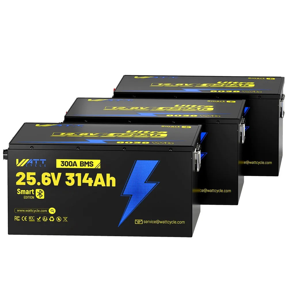 24V 314Ah Ultra Lightweight Lithium Battery with Bluetooth - Perfect for Solar Power Systems, RVs, Marine & Off-Grid Applications