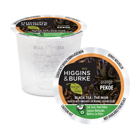 Higgins & Burke Premium Orange Pekoe Loose Leaf Tea - 24 Single Serve Packets for Hot & Iced Tea - Perfect for Office, Travel & Home Brewing