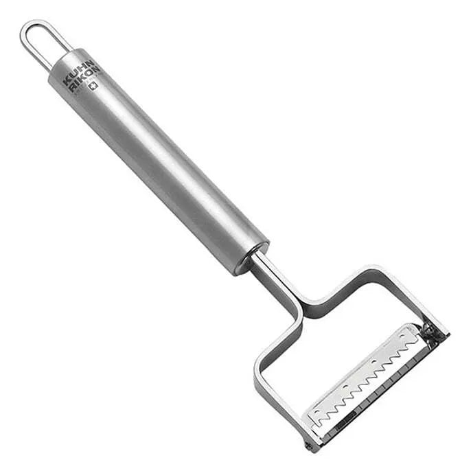 Kuhn Rikon Julienne Peeler - Stainless Steel Vegetable Slicer for Zucchini, Carrots & More - Perfect for Salads, Stir-Fry & Garnishing