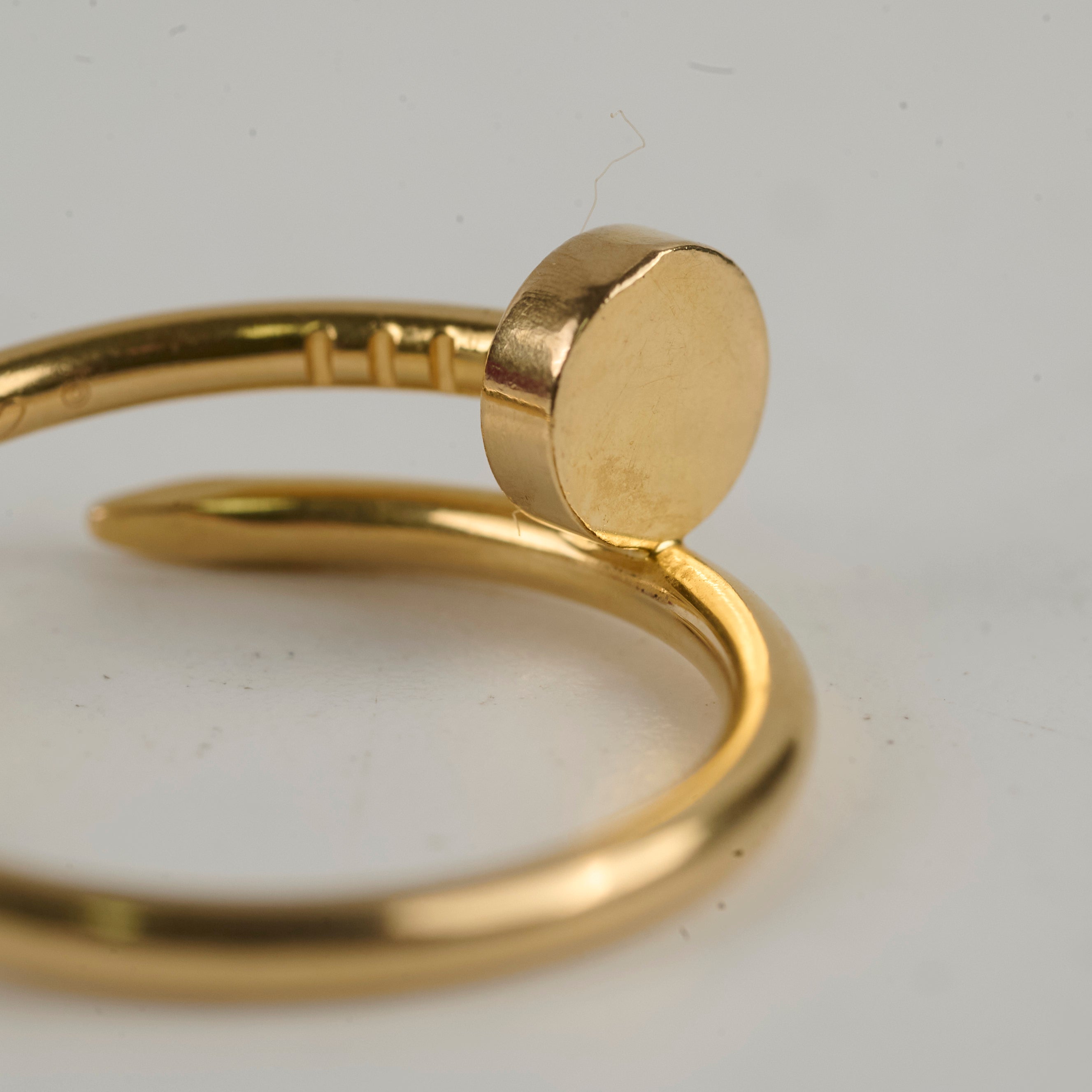 Cartier Juste Un Clou JUC 18K Yellow Gold Bracelet Size 53 - Luxury Nail Bangle for Women, Perfect for Parties & Special Occasions