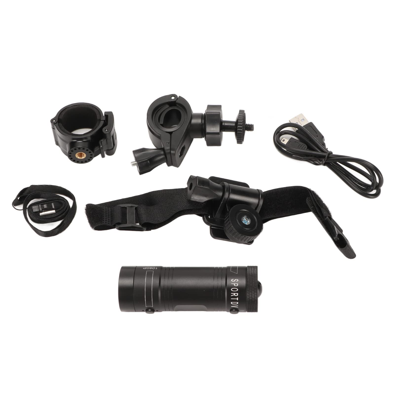 Motorcycle Helmet Camera - HD 1080P 120° Wide Angle Sports Action Camera with Low Noise & Built-in Mic | Bike Video Recorder for Motorcycles, Bicycles & Extreme Sports | Compatible with Windows & Android