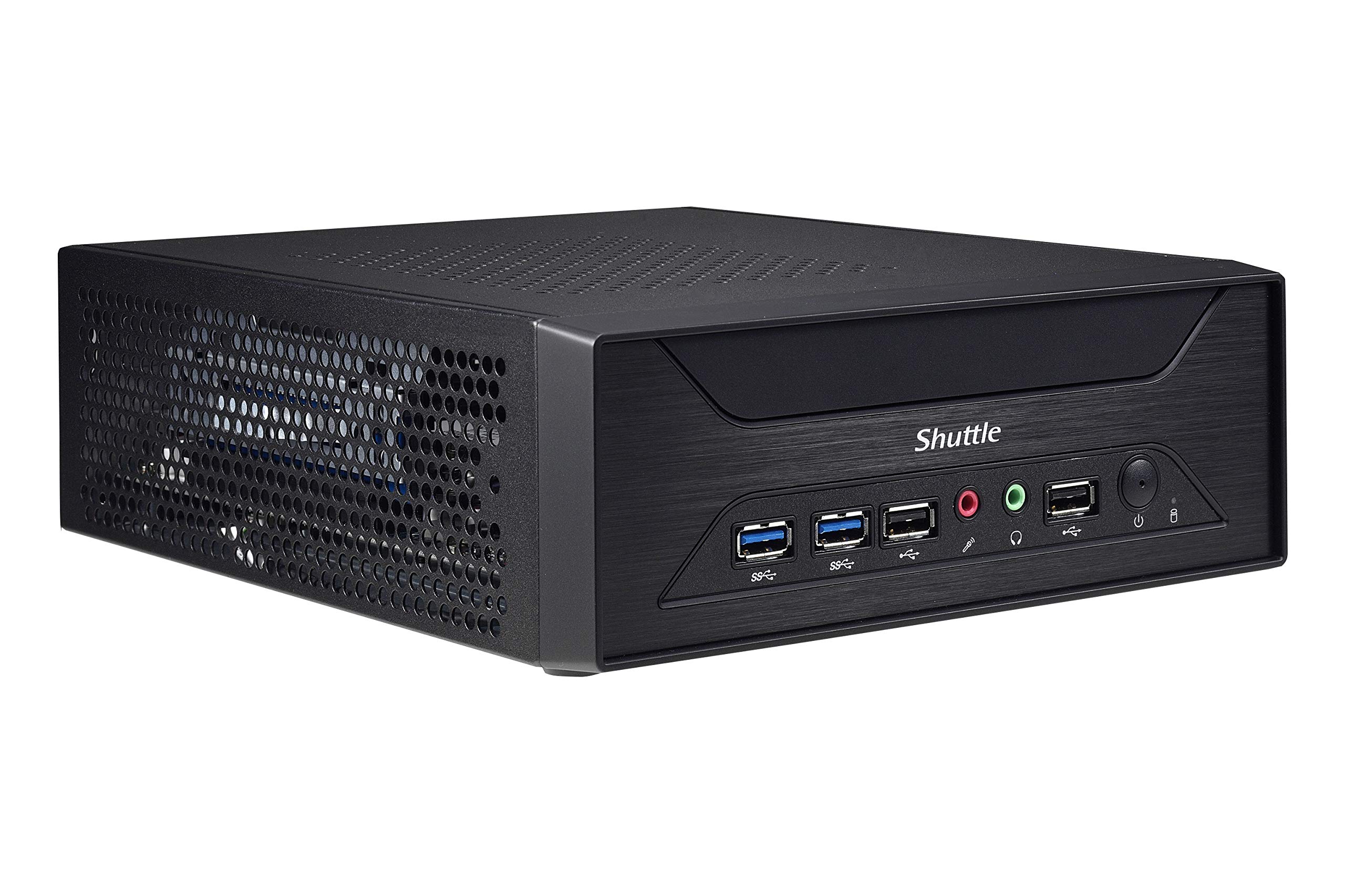 Shuttle XPC Slim XH410G Mini Barebone PC - Intel H410 Chipset, Supports 65W Comet Lake-S LGA1200 CPU, PCI-E X16 Slot (No RAM/HDD/SSD/CPU/OS Included) with VESA Mount - Perfect for Home Office, Digital Signage & Compact Workstations
