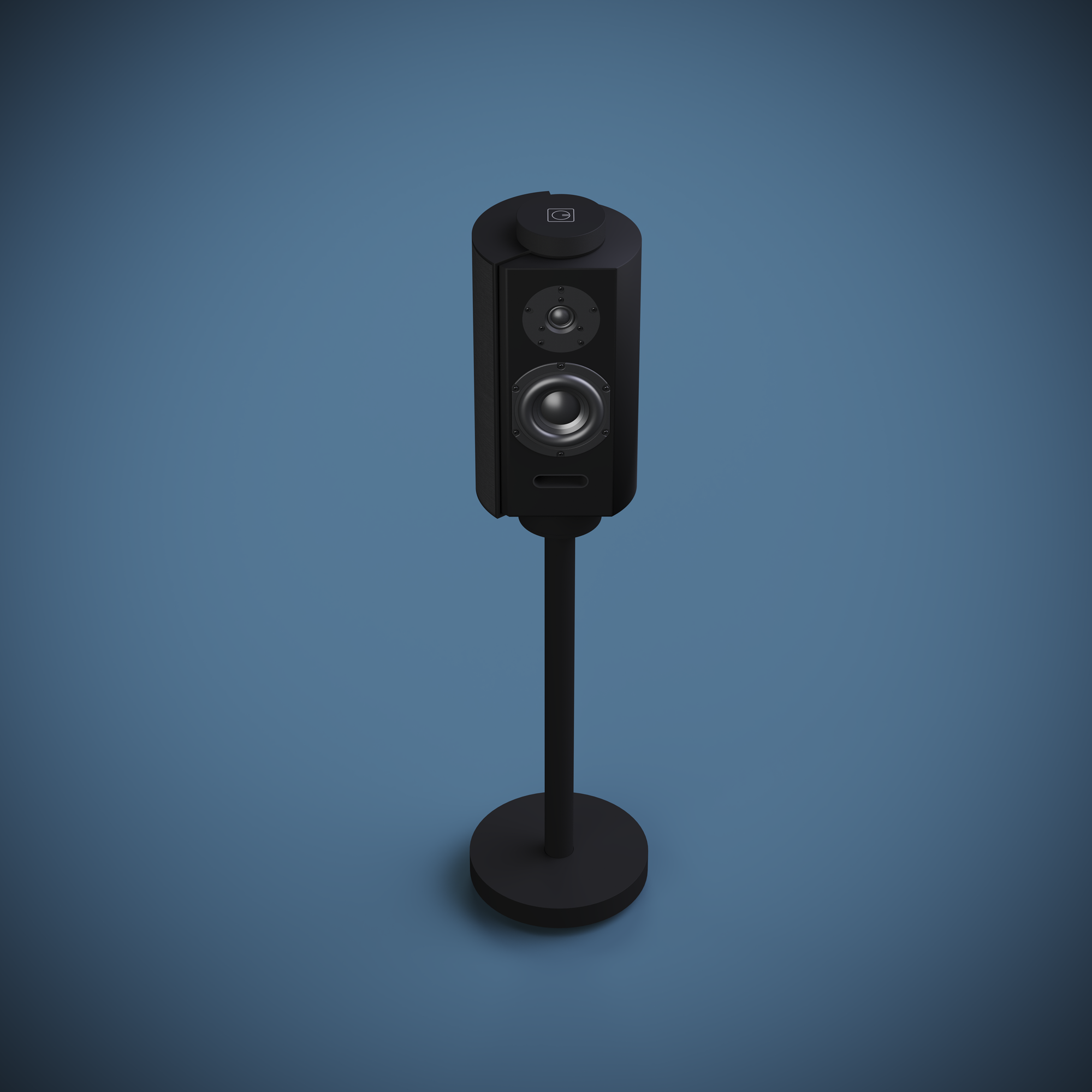 Premium Goldmund PULPSTAND Speaker Stands - Adjustable Height, Sturdy Design for Bookshelf & Floor Speakers - Perfect for Home Theater, Studio & Audiophile Setups