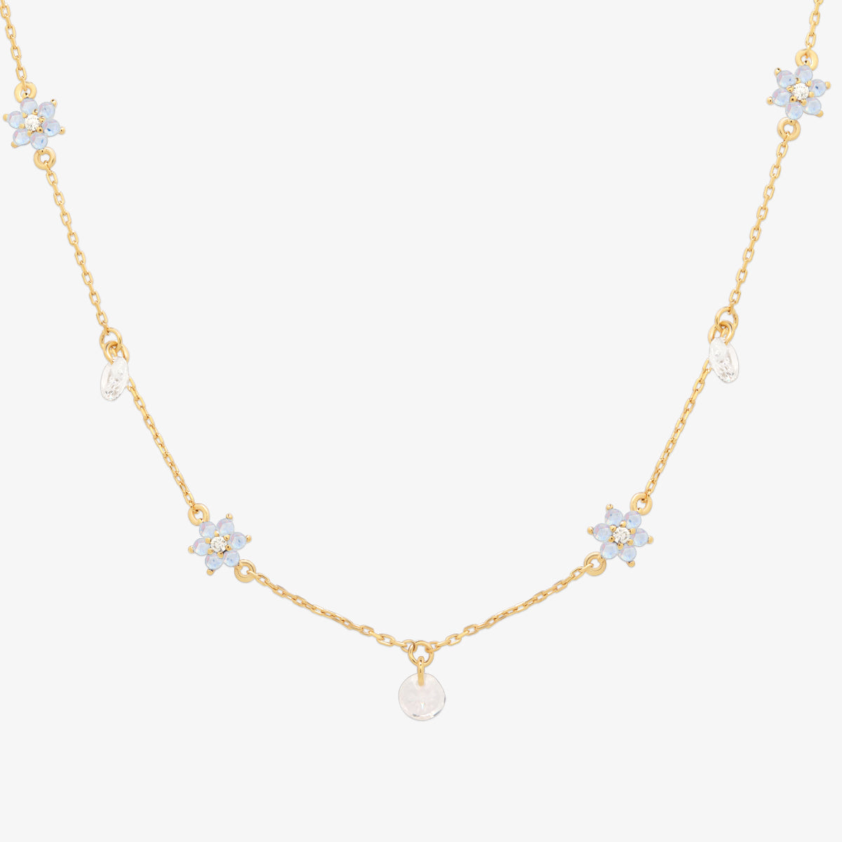 Elegant Daisy Gemstone Necklace for Women - Handmade Floral Jewelry Gift for Her - Perfect for Weddings, Anniversaries & Everyday Wear