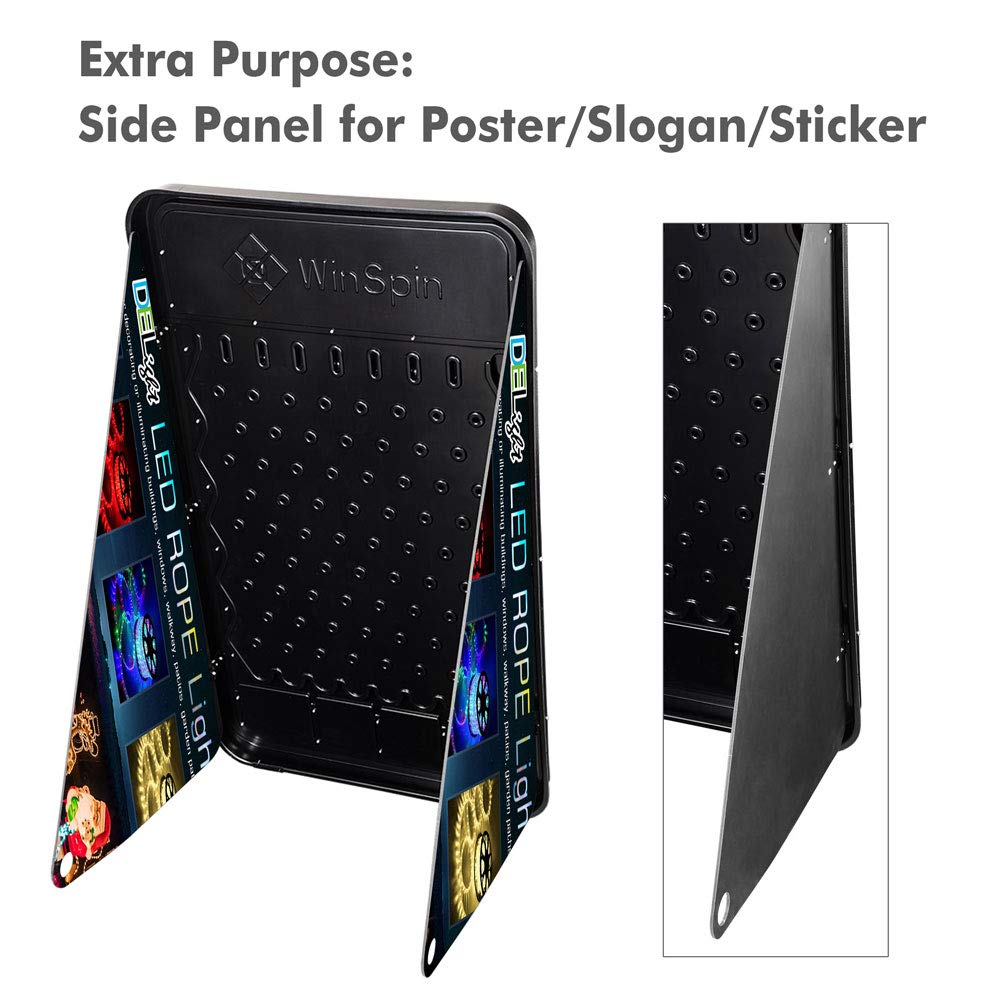 WinSpin 41x25 Inch Foldable Prize Drop Board Game Set with 12 Playing Pucks - Perfect for Carnivals, Trade Shows, Parties & Live Stream Events - Fun Interactive Game for Kids & Adults