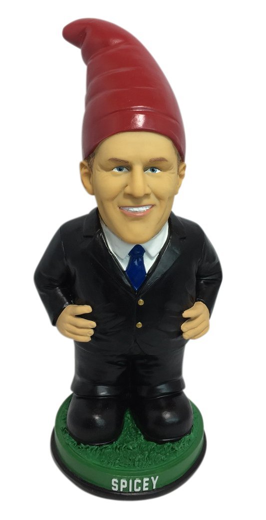 8 Inch Spicy Garden Gnome Statue - Sean Spicer Inspired Outdoor Decor for Lawn, Garden & Patio - Funny Yard Ornament for Home & Garden Decorations