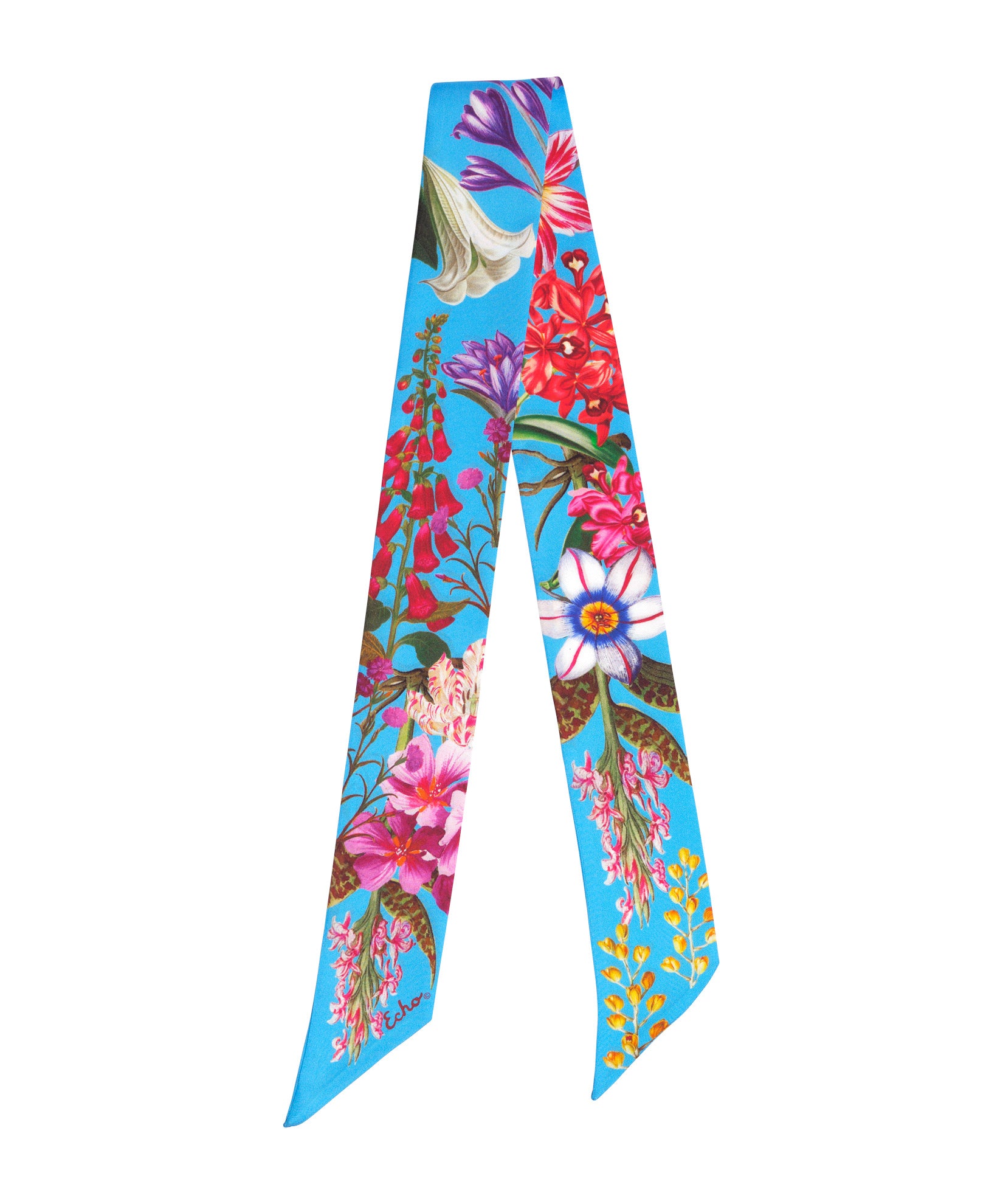 Botanica Silk Ribbon Scarf for Women - Elegant Fashion Accessory for Parties, Weddings & Special Occasions - Lightweight & Soft Luxury Scarf