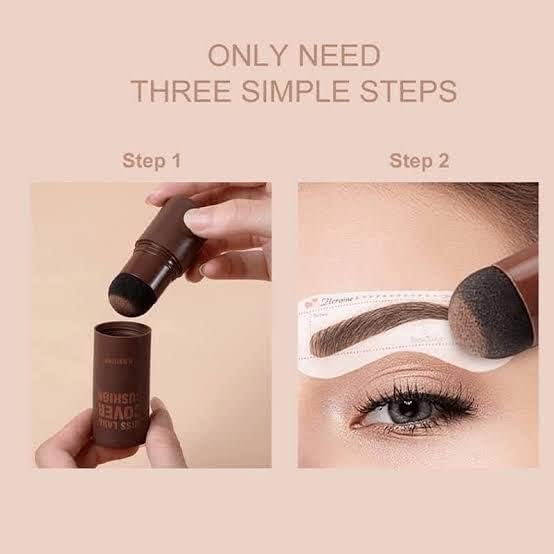 Glowhouse Hairline Shadow Powder Stick - Eyebrow & Hair Powder for Natural Look (Brown, 1 Pack) | Waterproof & Long-Lasting | Perfect for Daily Makeup, Touch-Ups & Covering Gray Hair