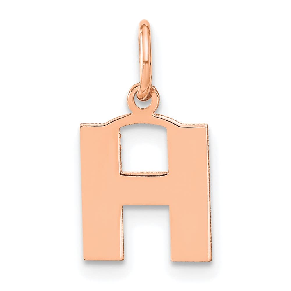 Sterling Silver Letter H Initial Pendant Necklace for Women - Elegant Pink Jewelry Gift for Birthday, Anniversary & Everyday Wear
