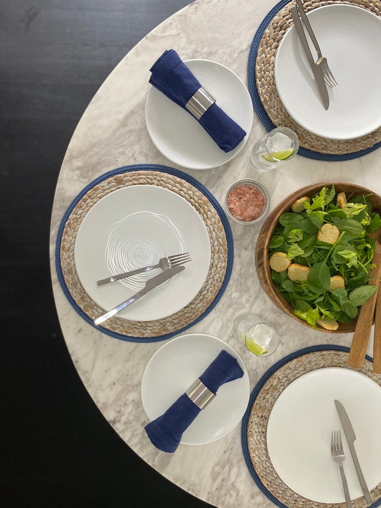 12-Piece Organic Melamine Dinnerware Set - White Plates & Bowls for Home, Restaurant, and Outdoor Dining