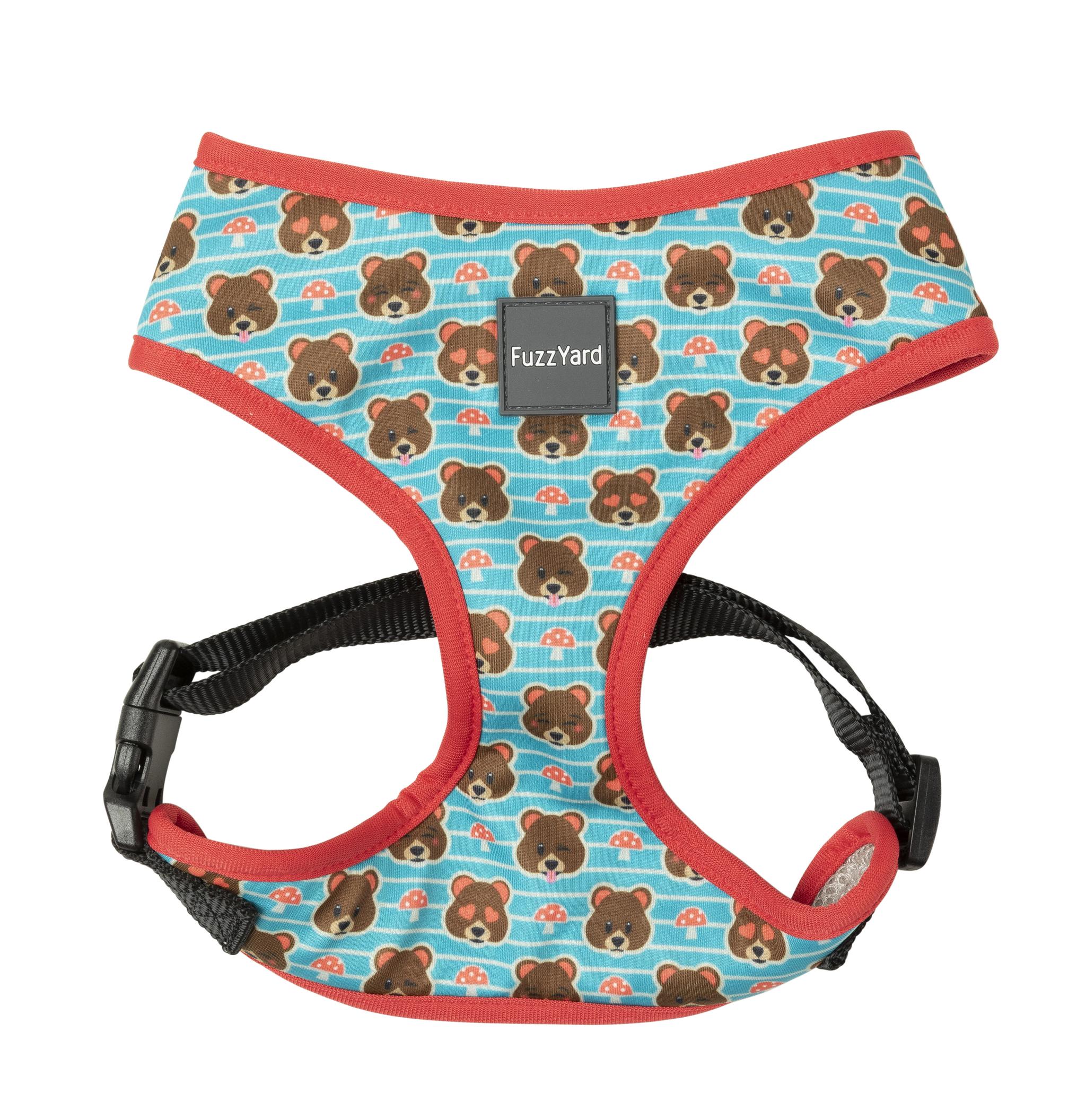 FuzzYard Fuzz Bear Dog Harness - Adjustable Soft Pet Vest for Small Medium Dogs - Perfect for Walking, Hiking & Outdoor Adventures