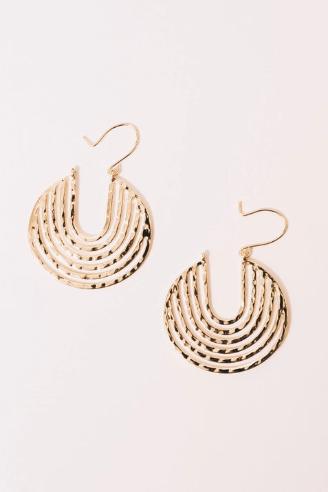 Anjuli Hoop Earrings - 18K Gold Plated Dangle Earrings for Women | Trendy & Elegant Jewelry Gift for Birthday, Anniversary & Special Occasions