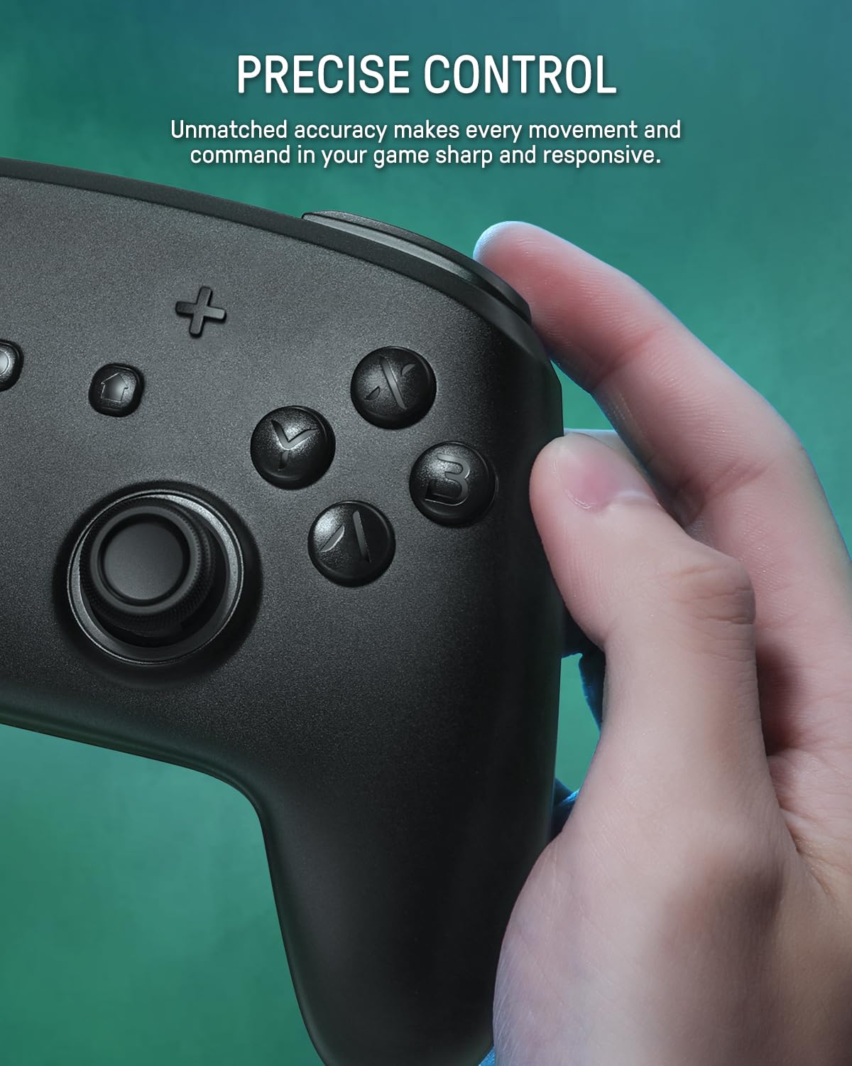FUNLAB Pro Wireless Controller for Nintendo Switch/OLED/PC - Bluetooth Gamepad with RGB Firefly Lights, Amiibo NFC, Paddle Buttons, Turbo & Motion Controls (Black) | Perfect for Gaming, Streaming & Multiplayer Sessions